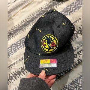 NWT Club America‎ Snapback Adjustable Blue Yellow Cap Hat Mexico Soccer